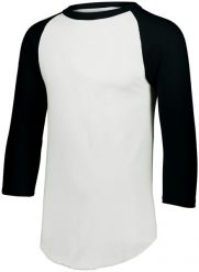 Koszulka baseballowa 3/4 Augusta Sportswear Mouw 2.1 dla dorosłych. Czarne t-shirty damskie AUGUSTA SPORTSWEAR, m, bez wzorów, z bawełny, bez kołnierzyka. Za 107.78 zł.