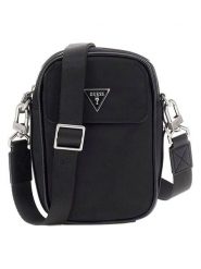 Guess Torebka w kolorze czarnym - 12 x 16 x 9 cm rozmiar: onesize. Czarne torebki klasyczne damskie Guess, z aplikacjami, z materiału, bez dodatków. Za 243.27 zł.