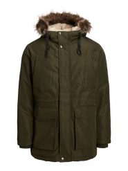 Jack & Jones Parka "David" w kolorze khaki rozmiar: M. Brązowe parki męskie Jack & Jones, m, bez wzorów. Za 175.67 zł.