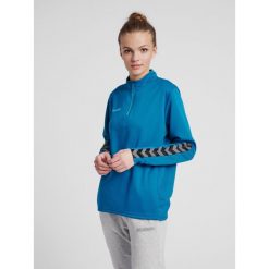 Bluza do piłki nożnej damska Hummel demi-zip hml AUTHENTIC. Niebieskie bluzy bez kaptura damskie HUMMEL, m. W wyprzedaży za 165.50 zł.
