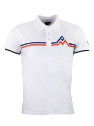 Peak Mountain Koszulka polo w kolorze białym rozmiar: L. Białe koszulki polo męskie Peak Mountain, l, bez wzorów, z bawełny, bez ramiączek. Za 86.99 zł.