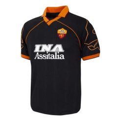 Koszulka piłkarska retro - Dorosły - AS Roma 1999/00 Trzecia - Czarny. Białe t-shirty sportowe męskie COPA FOOTBALL, bez ramiączek, do piłki nożnej. Za 378.97 zł.