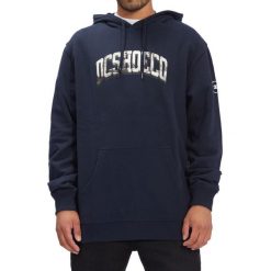 Bluza z kapturem męskie DC Shoes Stacked. Niebieskie bluzy z kapturem męskie DC Shoes, m, z bawełny. Za 290.00 zł.