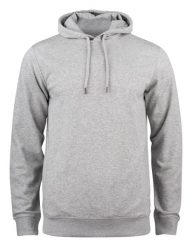 Clique Premium OC Hoody - bluza z kapturem z bawełny organicznej – grey melange. Szare bluzy z kapturem męskie CLIQUE, m, z bawełny. Za 273.33 zł.