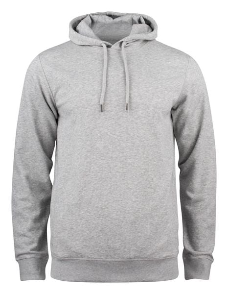 Clique Premium OC Hoody - bluza z kapturem z bawełny organicznej – grey melange. Szare bluzy z kapturem męskie CLIQUE, m, z bawełny. Za 273.33 zł.