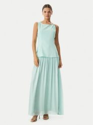 Rinascimento Sukienka wieczorowa CFC0020281002 Zielony jasny Slim Fit. Zielone sukienki damskie RINASCIMENTO, s, bez wzorów, z syntetyku, wizytowe, bez kołnierzyka, bez ramiączek. Za 919.99 zł.