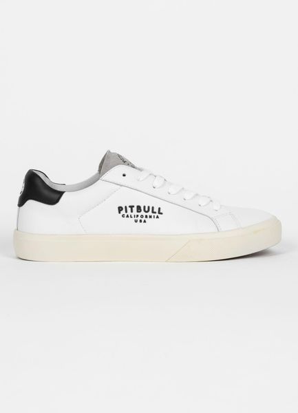 Buty sportowe niskie PITBULL skórzane stylowe sneakersy HOOPER. Białe buty sportowe na co dzień damskie PITBULL, z gumy, bez zapięcia. Za 319.00 zł.