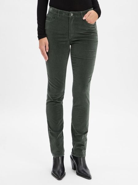 BRAX Aksamitne spodnie - Mary Kobiety Bawełna zielony, 44. Zielone spodnie materiałowe damskie Brax, bez wzorów, z bawełny, eleganckie. Za 329.95 zł.