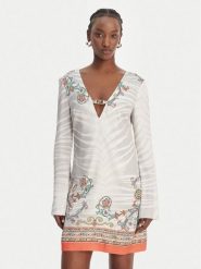 Just Cavalli Sukienka codzienna 80PAO948 NS846 Kolorowy Regular Fit. Sukienki damskie Just Cavalli, na co dzień, bez wzorów, z wiskozy, bez kołnierzyka, bez ramiączek, proste. Za 1,670.99 zł.