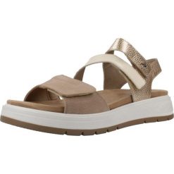 Sandały FLUCHOS F2165 Jasnobrązowy. Szare sandały damskie LUCHOS, bez wzorów, ze skóry, bez obcasa. Za 336.99 zł.