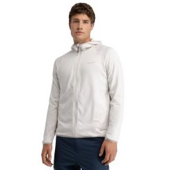 Męska lekka trekkingowa kurtka polarowa z kapturem Siroko Stride Stone. Brązowe kurtki outdoor męskie SIROKO, m, bez wzorów, z polaru, z kapturem. Za 169.00 zł.