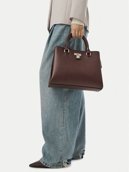 Nine West Torebka CEO-TRUE GRACE-LDA9866 Brązowy. Brązowe torebki klasyczne damskie Nine West, bez wzorów, ze skóry, bez dodatków. Za 299.99 zł.