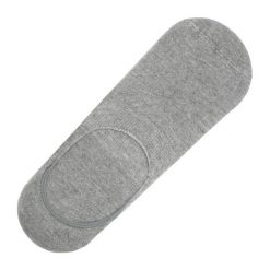 Stopki, Szare Krótkie Skarpetki, Gładkie, Jednokolorowe, do Mokasynów, Balerin -EM Men's Access. Szare skarpetki męskie Em men's accessories, bez wzorów, z bawełny. Za 19.99 zł.