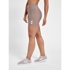 Damskie bawełniane szorty mid-rise Hummel TE Maja. Szare spodenki sportowe damskie HUMMEL, s, z bawełny, na fitness i siłownię. Za 191.00 zł.