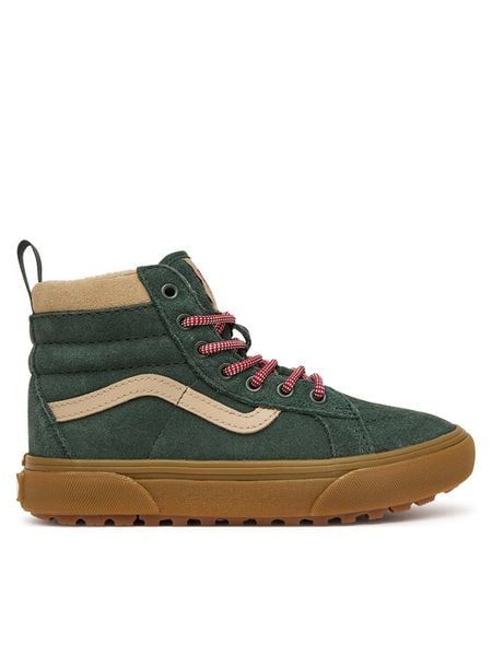 Vans Sneakersy SK8 Hi Insulated VN000V91TD81 Zielony ciemny. Zielone buty sportowe chłopięce Vans, bez zapięcia. Za 399.99 zł.