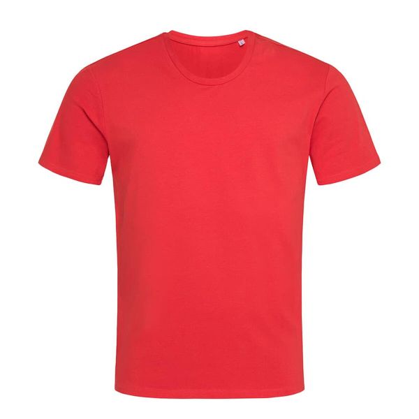 Męska Koszulka Clive Crew Neck Relaxed Fit T-shirt. Czerwone t-shirty męskie Stedman, m, bez wzorów, bez kołnierzyka. Za 63.99 zł.