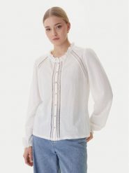 Morgan Bluzka 261-TSKY Biały Regular Fit. Białe bluzki damskie Morgan, m, bez wzorów, z syntetyku, bez ramiączek. Za 239.99 zł.