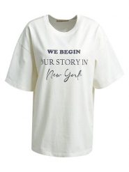 Smith & Soul Koszulka w kolorze kremowym rozmiar: L. Brązowe t-shirty damskie Smith & Soul, l, bez wzorów, z bawełny, bez kołnierzyka. Za 86.99 zł.