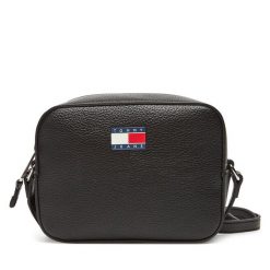 Torebka Tommy Jeans. Czarne listonoszki damskie Tommy Jeans, bez wzorów, z jeansu, bez dodatków. Za 189.99 zł.