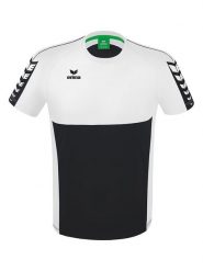 Erima Koszulka sportowa "Six Wings" w kolorze czarno-białym rozmiar: XL. Białe t-shirty sportowe męskie Erima, xl, z materiału, bez ramiączek, outdoorowe. Za 91.77 zł.