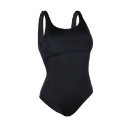 Second Life - Strój jednoczęściowy pływacki damski Nabaiji Heva U. Czarne stroje jednoczęściowe damskie Decathlon, s, bez wzorów. Za 44.99 zł.