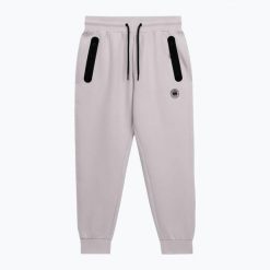 Spodnie męskie Pitbull Dogwood Track Pants. Białe spodnie sportowe męskie PITBULL, z bawełny. Za 189.99 zł.