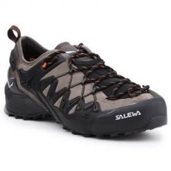 Buty trekkingowe męskie Salewa MS Wildfire Edge. Czarne buty trekkingowe męskie Salewa, z materiału, bez zapięcia, trekkingowe. Za 939.00 zł.
