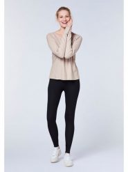 Detto Fatto Koszulka w kolorze beżowym rozmiar: XS. Brązowe bluzki damskie Detto Fatto, xs, bez wzorów, prążkowane, bez kołnierzyka. Za 104.99 zł.