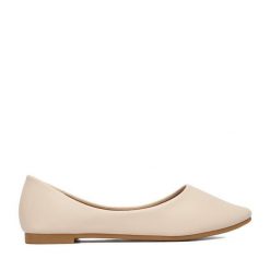 Baleriny JENNY. Brązowe baleriny damskie Jenny, bez wzorów, bez obcasa. Za 89.99 zł.