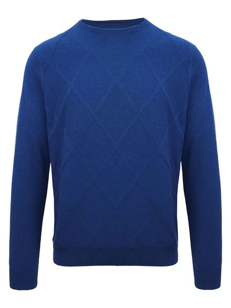 Malo Optimum Kaszmirowy sweter w kolorze niebieskim rozmiar: XXL. Niebieskie swetry męskie Malo Optimum, xxl, bez wzorów, z kaszmiru, bez kołnierzyka. Za 521.99 zł.