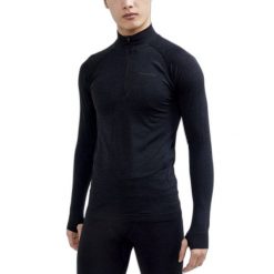 Koszulka kompresyjna Craft Core Dry Active Comfort. Czarne t-shirty sportowe męskie Craft, l, z poliamidu, bez ramiączek, do biegania. Za 380.99 zł.