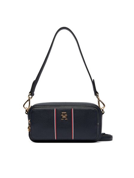 Tommy Hilfiger Torebka Th Daily Camera Bag Corp AW0AW18640 Granatowy. Niebieskie torebki klasyczne damskie Tommy Hilfiger, bez wzorów, ze skóry, bez dodatków. Za 326.99 zł.