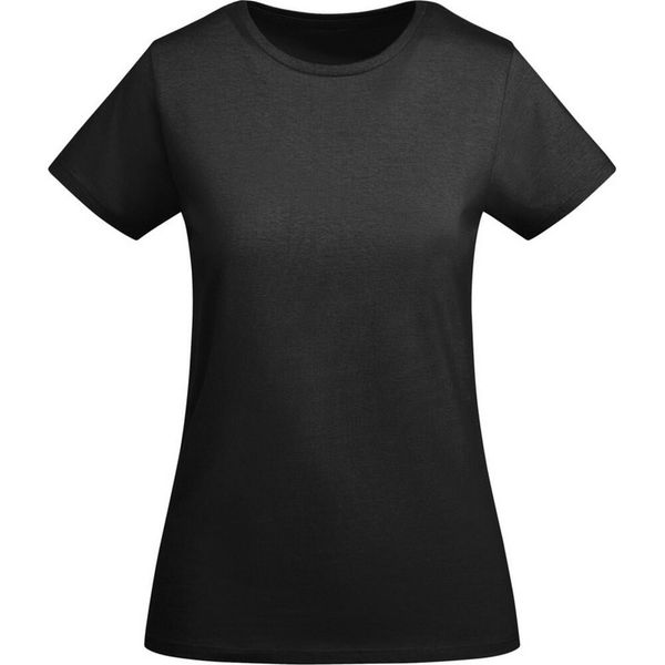 Damska Koszulka Z Krótkim Rękawem Breda. Czarne bluzki damskie ROLY, xl, bez wzorów, bez kołnierzyka. Za 42.99 zł.