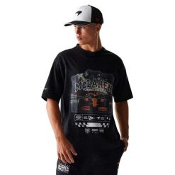 T-shirt Oversize McLaren Racing Washed Graphic. Czarne t-shirty męskie New Era, m, bez wzorów, bez kołnierzyka. Za 265.00 zł.
