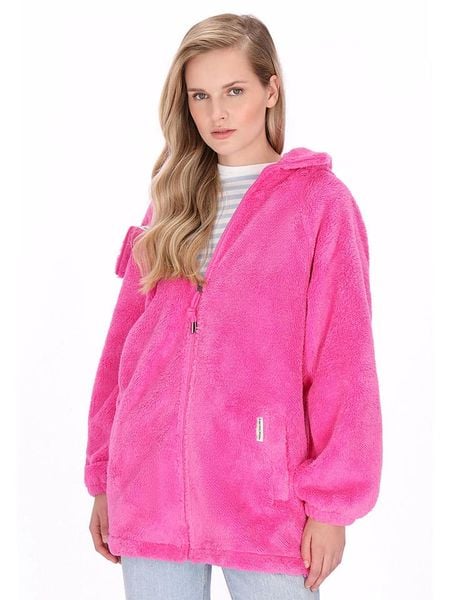 Schmuddelwedda Płaszcz polarowy w kolorze różowym rozmiar: M. Różowe płaszcze damskie Schmuddelwedda, m, bez wzorów, z polaru. Za 211.31 zł.