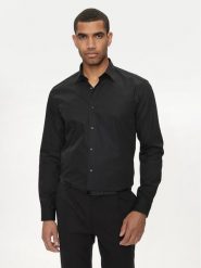 Hugo Koszula Valerio 50519812 Czarny Modern Fit. Czarne koszule męskie Hugo, m, bez wzorów, z bawełny, bez kołnierzyka, bez ramiączek. Za 209.99 zł.