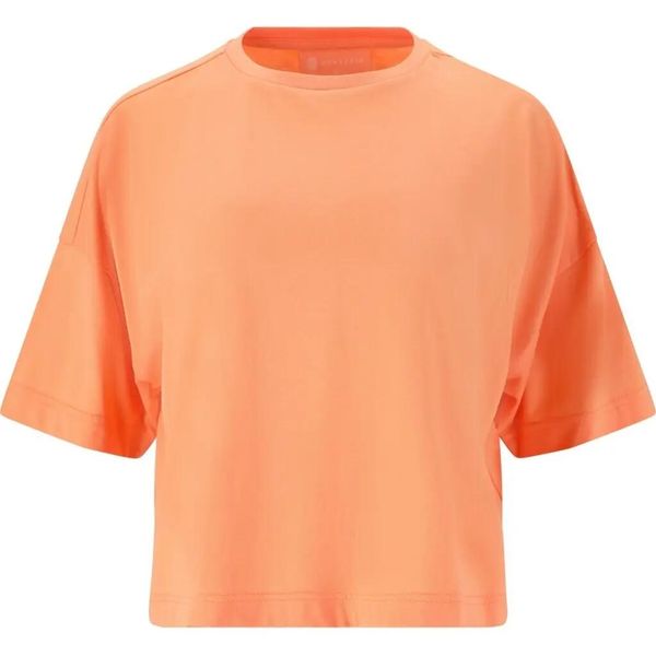 Koszulka damska Athlecia Reynolds. Brązowe bluzki sportowe damskie Athlecia, bez wzorów, bez ramiączek. Za 99.00 zł.