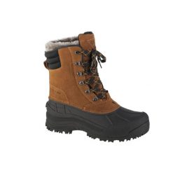 Buty zimowe męskie CMP Kinos WP. Brązowe buty trekkingowe męskie CMP, na zimę, z materiału, bez zapięcia, outdoorowe. Za 418.85 zł.
