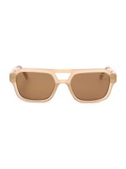 Guess Okulary przeciwsłoneczne unisex w kolorze beżowo-brązowym rozmiar: 53. Brązowe okulary przeciwsłoneczne damskie Guess. Za 153.71 zł.
