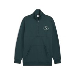 Męski sweter PUMA Class z zamkiem 1/2 PUMA Green Terrain. Zielone swetry męskie Puma, m, bez wzorów, bez kołnierzyka. Za 279.00 zł.