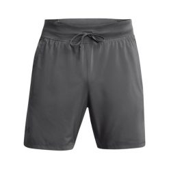 Szorty 2 w 1 Under Armour Launch Elite 7". Czarne szorty męskie Under Armour, z materiału, bez kołnierzyka. Za 252.50 zł.