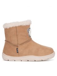 Lasocki Kids Śniegowce ZERO CI12-ZERO-04 Beżowy. Brązowe kozaki dziewczęce Lasocki Kids, bez wzorów, ze skóry, bez obcasa. Za 169.99 zł.