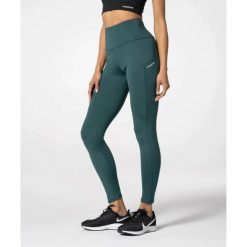 Legginsy z kieszeniami Carpatree Libra zielone. Zielone legginsy damskie Carpatree, l, bez wzorów, z materiału. W wyprzedaży za 164.99 zł.