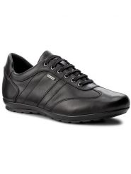 Geox Półbuty U Symbol B Abx B U44P2B 00043 C9999 Czarny. Czarne półbuty męskie Geox, ze skóry, bez zapięcia. Za 449.99 zł.