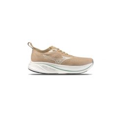 Buty do biegania męskie Mizuno Neo Zen 2 pale khaki/snow white/granite green. Brązowe obuwie do biegania damskie Mizuno. Za 449.99 zł.