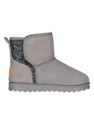 Geographical Norway Botki zimowe "Olga" w kolorze szarym rozmiar: 40. Szare botki damskie Geographical Norway, na zimę, z futra, bez obcasa, bez zapięcia. Za 88.64 zł.
