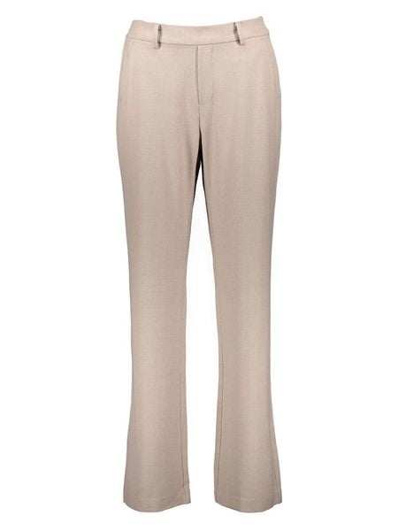 Vero Moda Spodnie w kolorze beżowym rozmiar: S/L32. Brązowe spodnie materiałowe damskie Vero Moda, bez wzorów, z materiału. Za 78.84 zł.