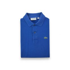 Second life - Koszulka polo męska Lacoste krótkie rękawy - Stan dobry. Niebieskie koszulki polo męskie Lacoste, l, bez wzorów, bez ramiączek. Za 106.46 zł.