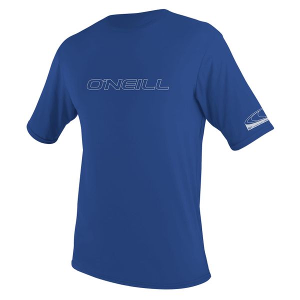 Koszulka ONeill Basic Skins S/S Sun Shirt Pacific. Niebieskie bluzki damskie O'neill, s, bez wzorów, sportowe, bez kołnierzyka, bez ramiączek. Za 136.90 zł.