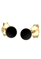 Elli Damskie Koło Podstawowe Geo Trend w pozłacanym srebrze próby 925 Sterling Silver Kolczyki 1 ct. Szare kolczyki damskie Elli, pozłacane. Za 177.64 zł.